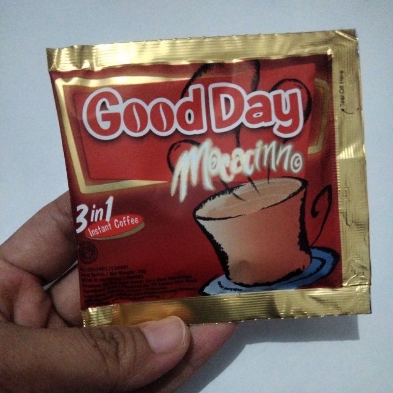 

Good Day Mocacinno 3in1 Instan Coffee 20g