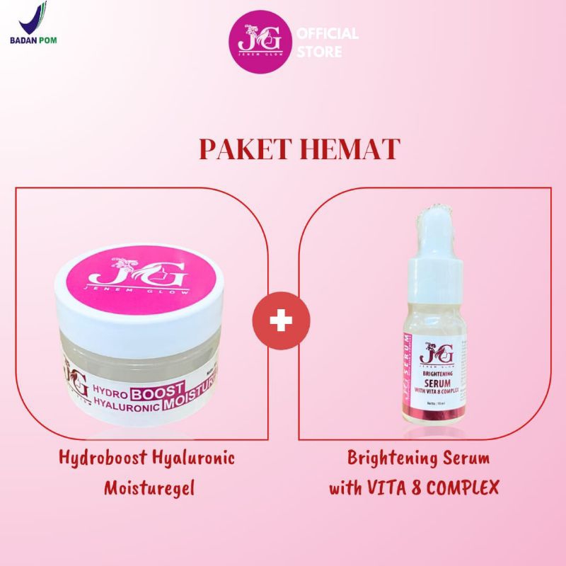 Serum JG Jenem Glow + Moisturizer Jenem Glow by inem daster