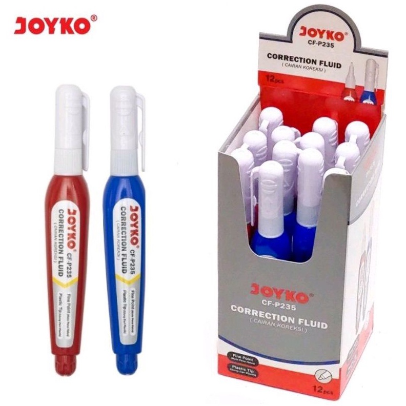 

KODE A95S Tipe X Cair Pen Mini Correction Fluid Cf235 Joyko Mini Per box 12 Pcs