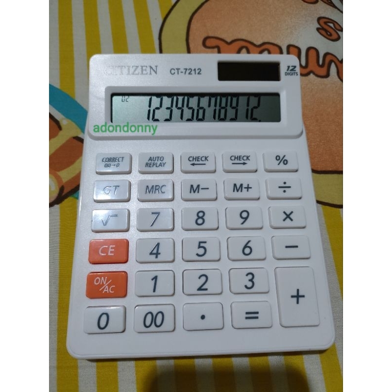 

Kalkulator Citizen CT 7212 12 Digits 2 Display / Calculator Citizen CT-7212 Check & Correct 12 Digits