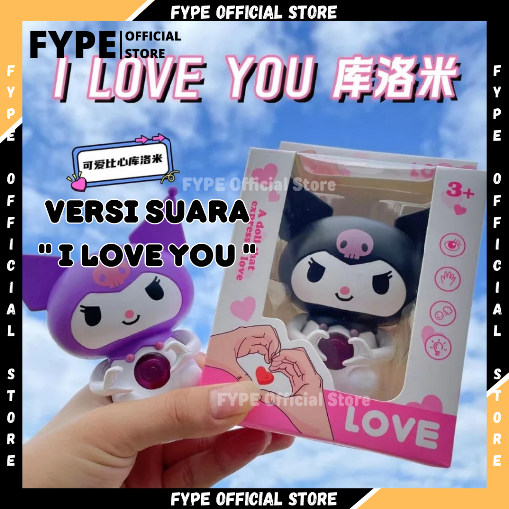 [Versi audio] I love you Lampu Figure Kartun Lotso Sanrio Night Light Kawaii 3D LED Cinnamoroll Lamp