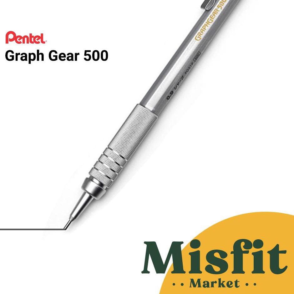 

KODE H25K Pentel Graph Gear 5 Mechanical Drafting Pencil 3 4 5 7 9 mm GraphGear Pensil Mekanik