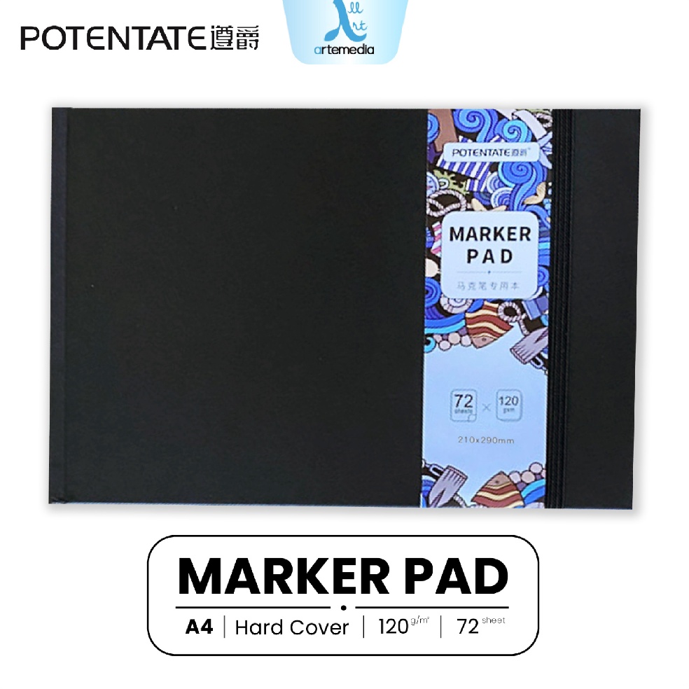 

KODE H68I Potentate Marker Pad A4 Hard Cover Sketchbook