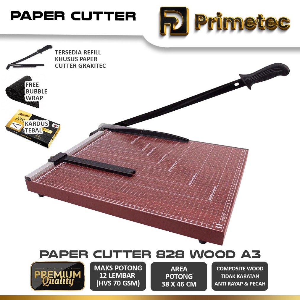 

KODE T8W Paper Cutter A3 Alat Potong Kertas Pemotong Kertas Alat Potong Mesin Pemotong Kertas HVS Sticker Dos PVC ID Card Yellow Board Art Paper Vinyl Bontax Camel Kertas