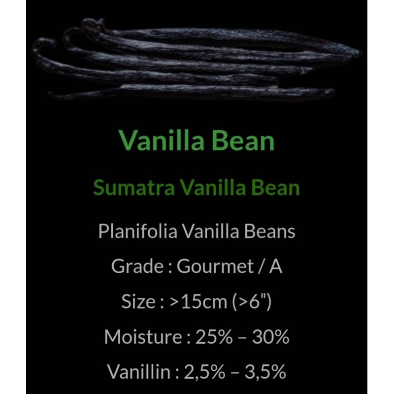 

Bikin Sehat Sumatera Beans GRADE A Jenis Planifolia/ Per Batang