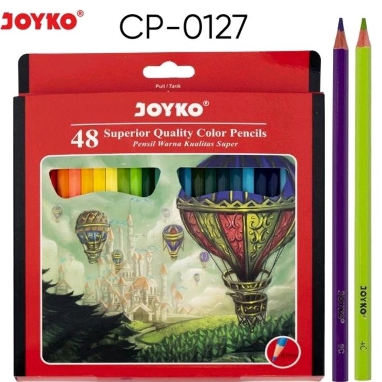 

KODE Y28H Pensil Warna Joyko Panjang 48 Warna