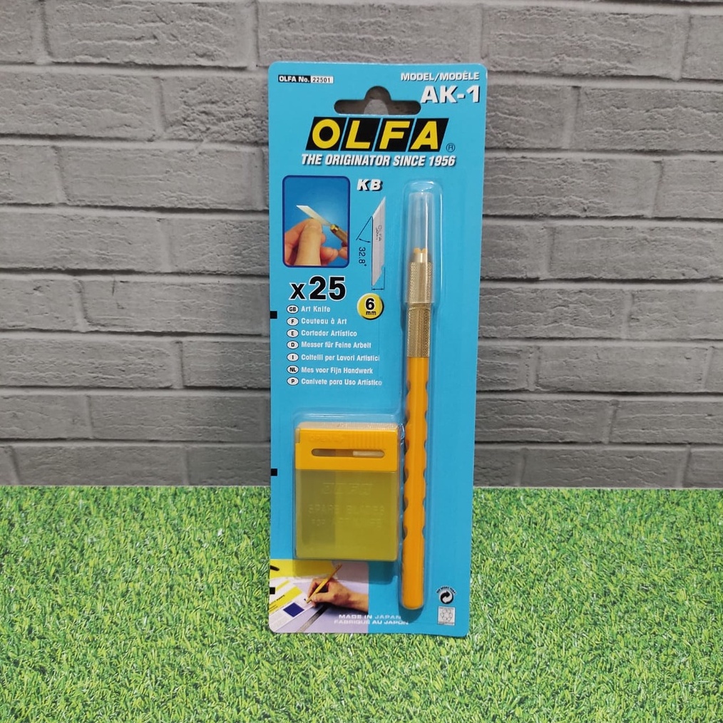 

KODE T98D OLFA Pisau Cutter Pen AK1 Art Knife With 25 Blades
