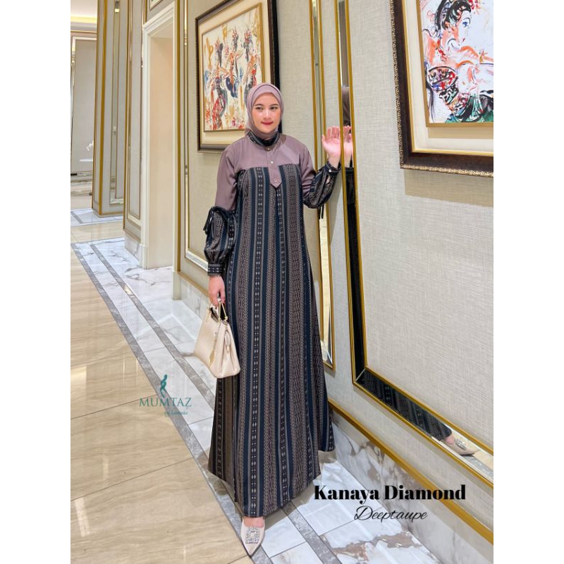 gamis Kanaya abaya Serano turkey mix itycrep premium lembut adem gamis kekinian Roza Collection