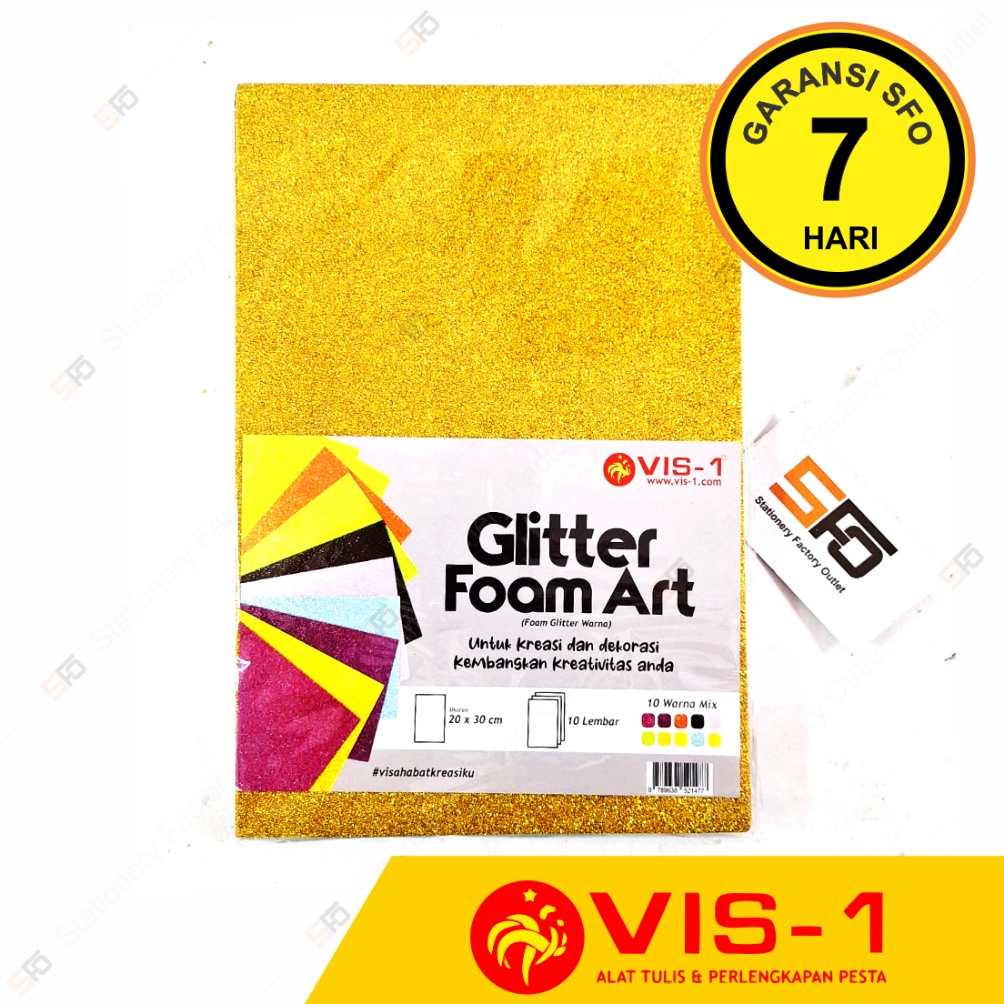 

KODE B64N Glitter Foam Art VIS1 isi 1