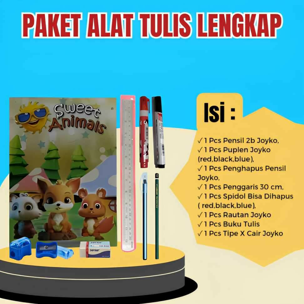 

paket ATK lengkap anak SD SMP dan SMA