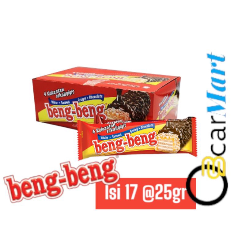 

DEPO BENG BENG 1 Dus isi 17 BengBeng Wafer Coklat Caramel 25gr