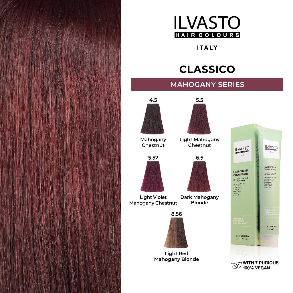 ILVASTO HAIR COLOURS MAHOGANY SERIES VEGAN