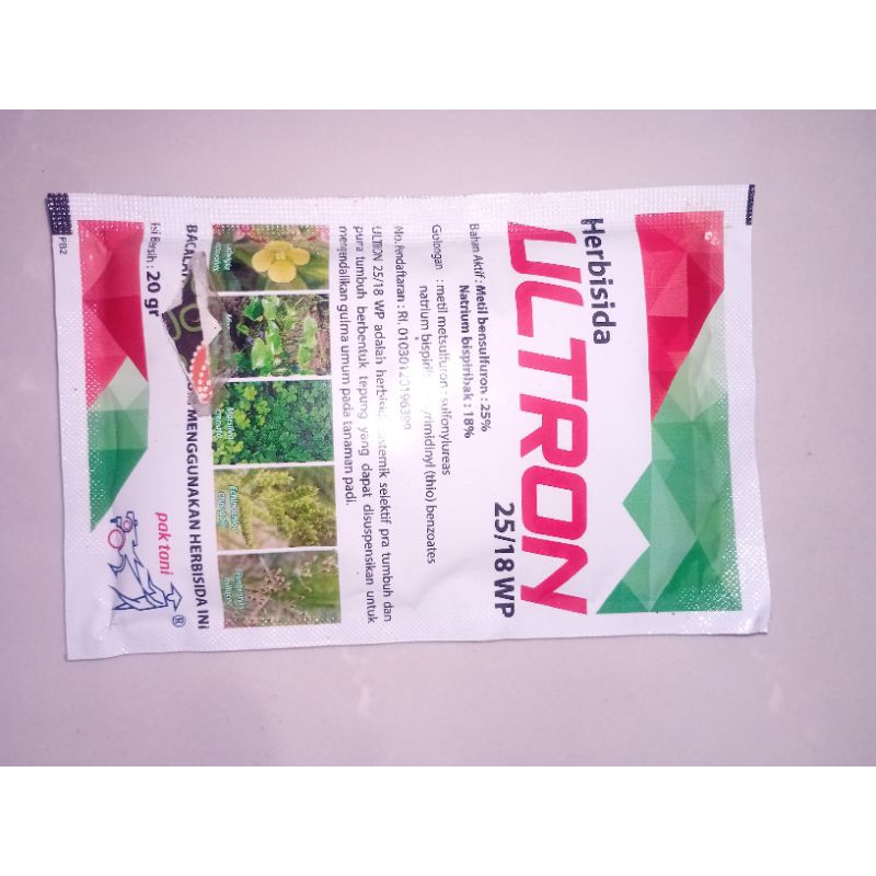 herbisida ultron 25/18wp @20gr