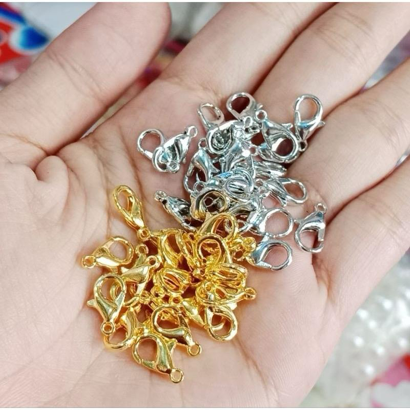 20pcs Kokot Udang / Kait Udang 12-14mm aksesoris perhiasan DIY