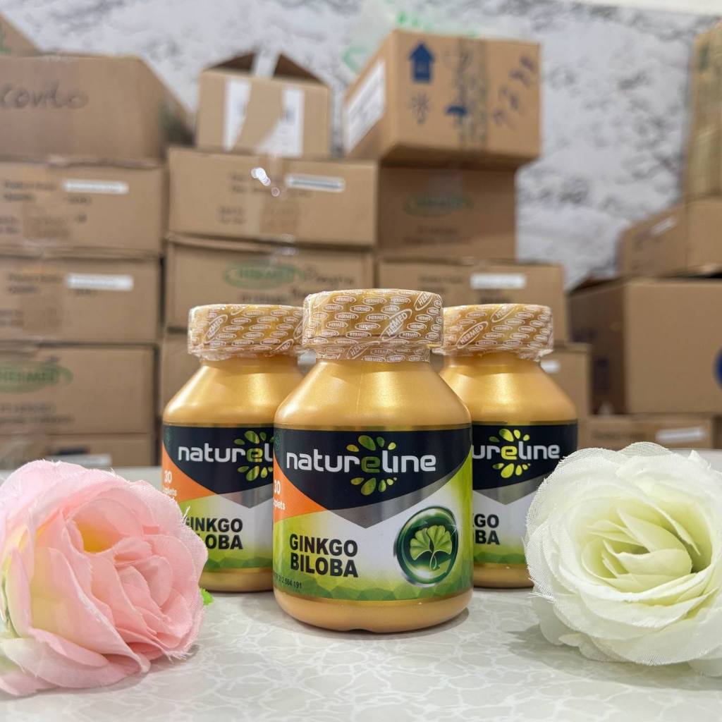 Natureline Ginkgo Biloba (30 kaplet) vitamin otak vitamin untuk daya ingat vitamin untuk kecerdasan