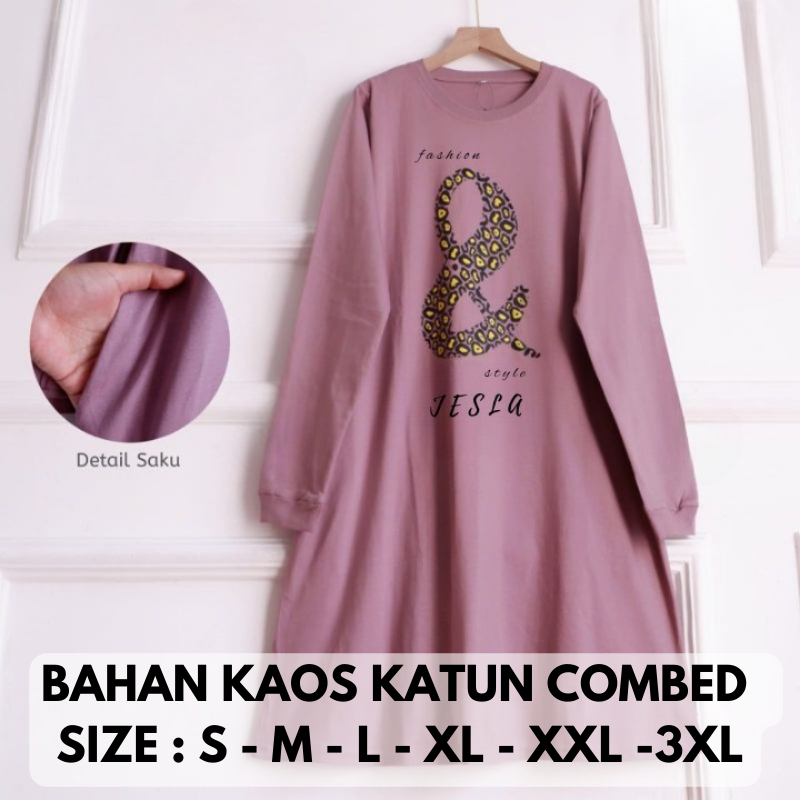 Baju Atasan Wanita Terbaru Dan Tunik BO Bahan Kaos Katun Combed Size  S M L XL XXL XXXL Aplikasi Sab