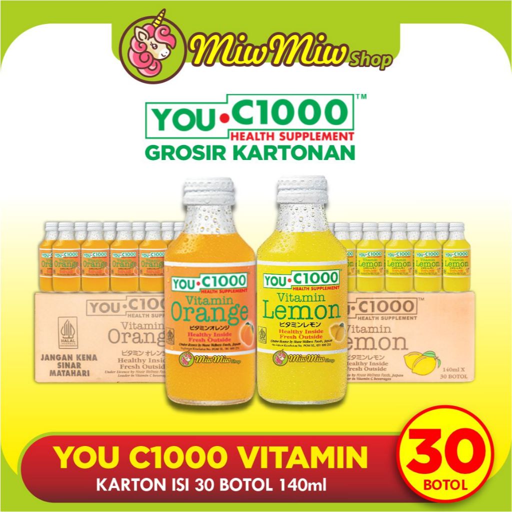 

You C1000 140 ml - VITAMIN C 1000 (Orange/ Lemon/ Apple/ Mango)