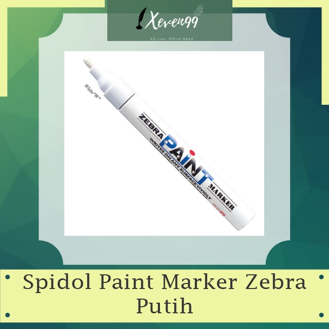 

Zebra Paint Marker Putih (1 pak / 10 pcs)