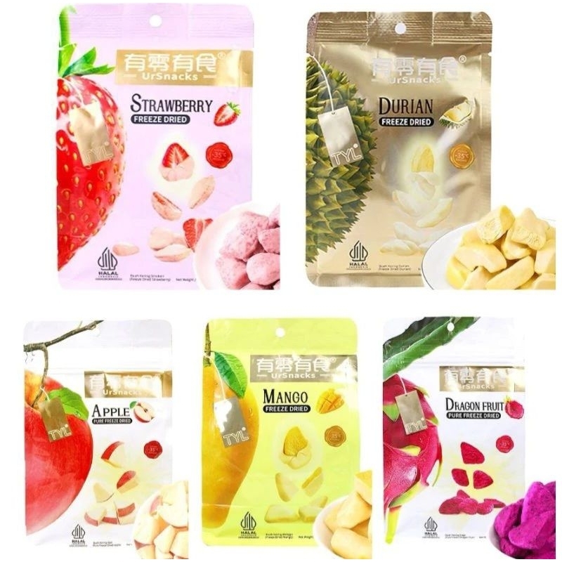 

Ursnack Ursnacks Freeze-Dried Fruit Halal Snack Buah kering