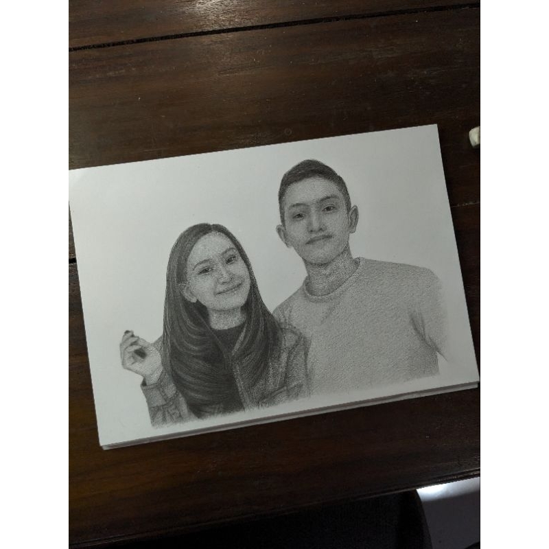 

Sketsa gambar 2 wajah ukuran kertas A4 (30x21cm)