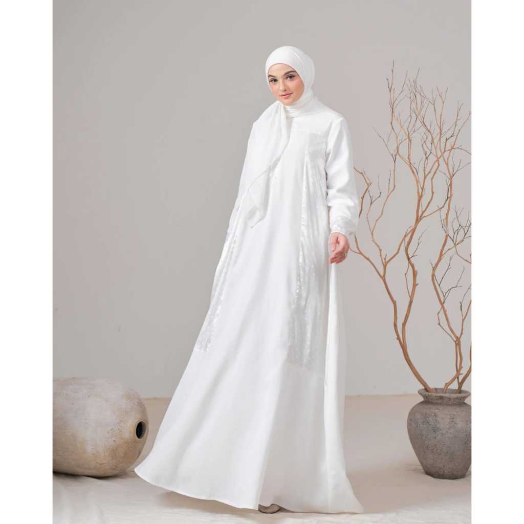iNodhi Mufidah Series Gamis Dress | Busui Wudhu Friendly | Eid Adha Series | Gamis Haji dan Umroh