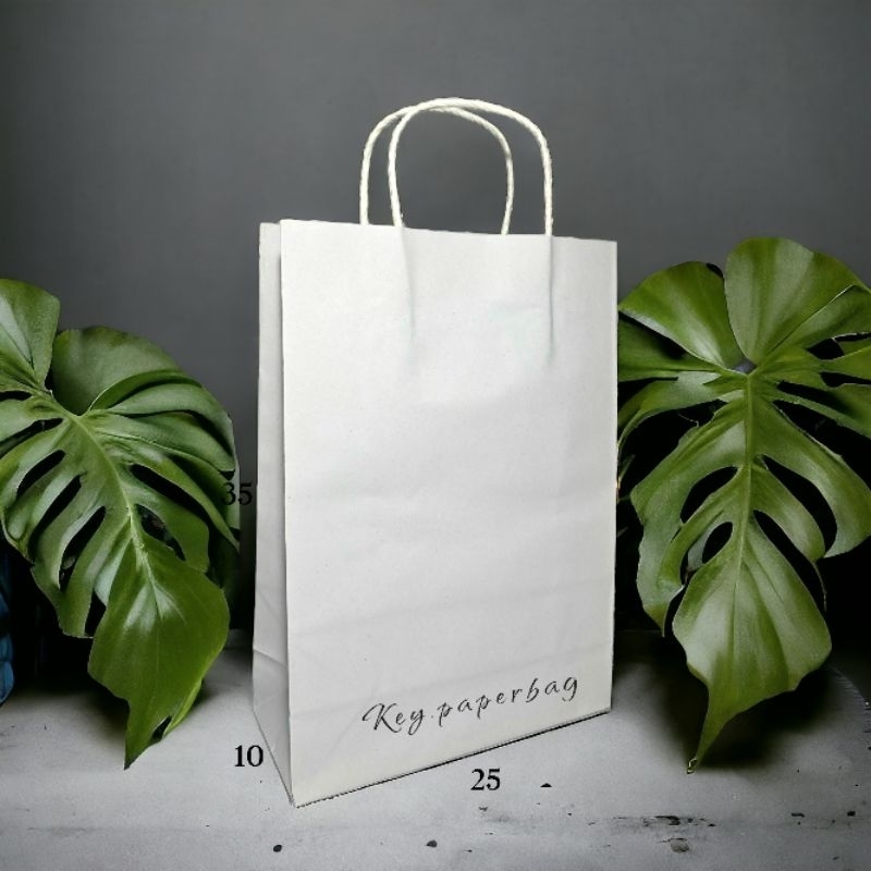 

Paper Bag Putih Polos Uk 25x35