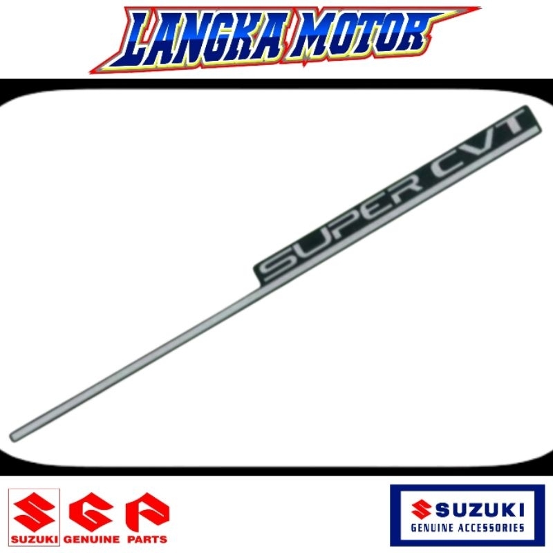 ORI SGP Emblem Stiker SUPER CVT tutup filter Suzuki Hayate Skywave