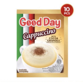 

kopi GOOD DAY CAPPUCCINO ( 10 sachet / renceng )