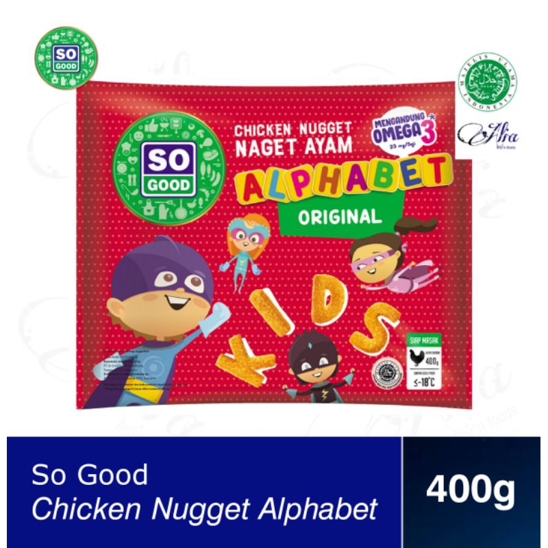 

Nugget So Good Alpabet/Nugget Ayam Berbentuk Huruf 400g