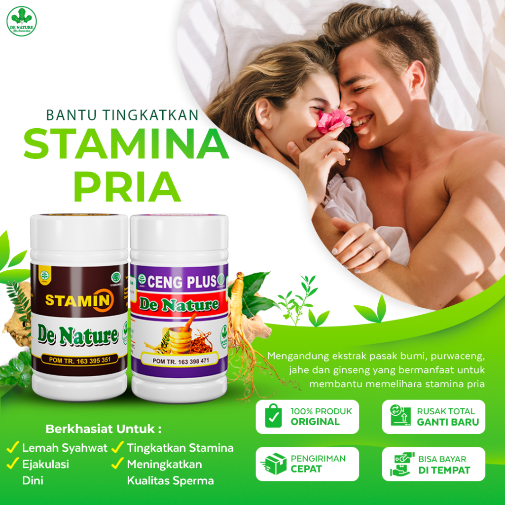 Obat Herbal atasi Lemah Syahwat| Penambah Stamina| Ejakulasi Dini| Impoten| De Nature ORIGINAL
