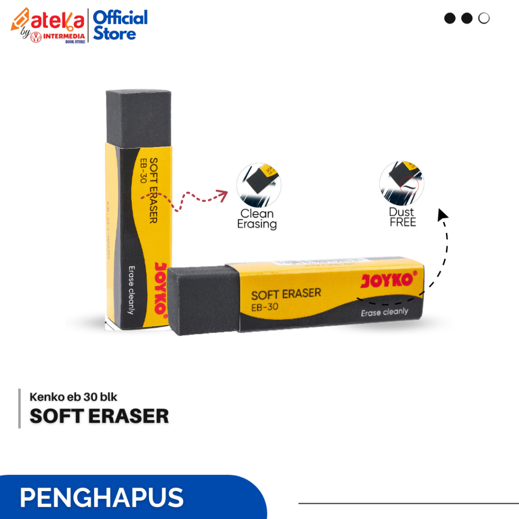 

Penghapus Eraser Joyko EB-30 hitam Penghapus Bersih Tanpa Sisa Debu