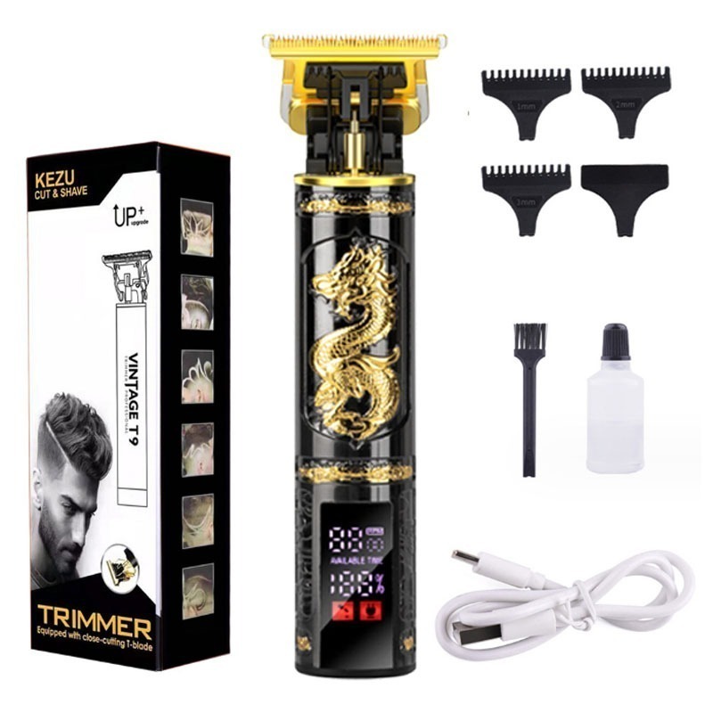 Alat Cukur Rambut Elektrik Hair Clipper Alat Potong Rambut Cliper Rambut Naga Emas Cordless Professi