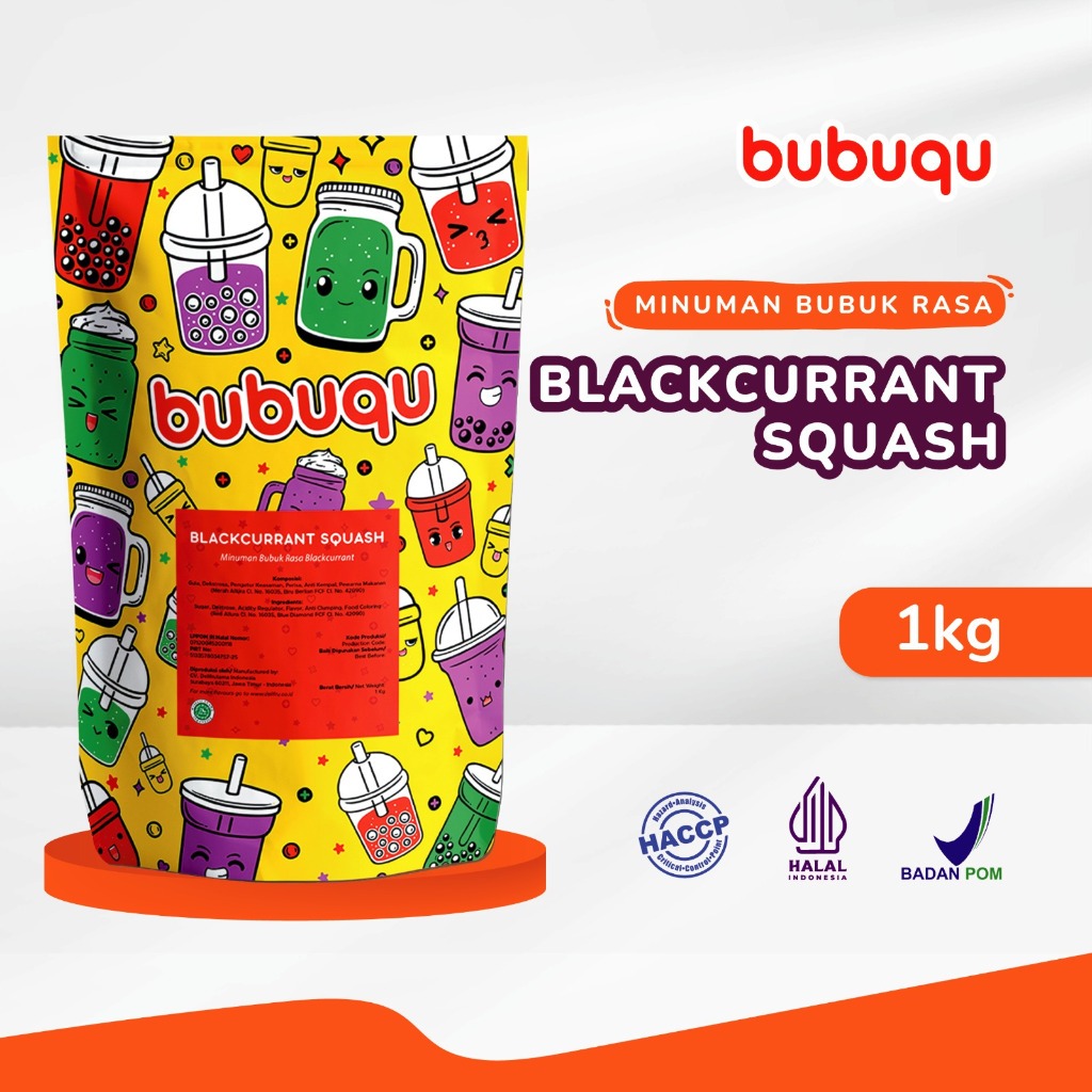 

Powder Drink Blackcurrant Bubuqu 1 Kg - Bubuk Minuman Anggur Hitam