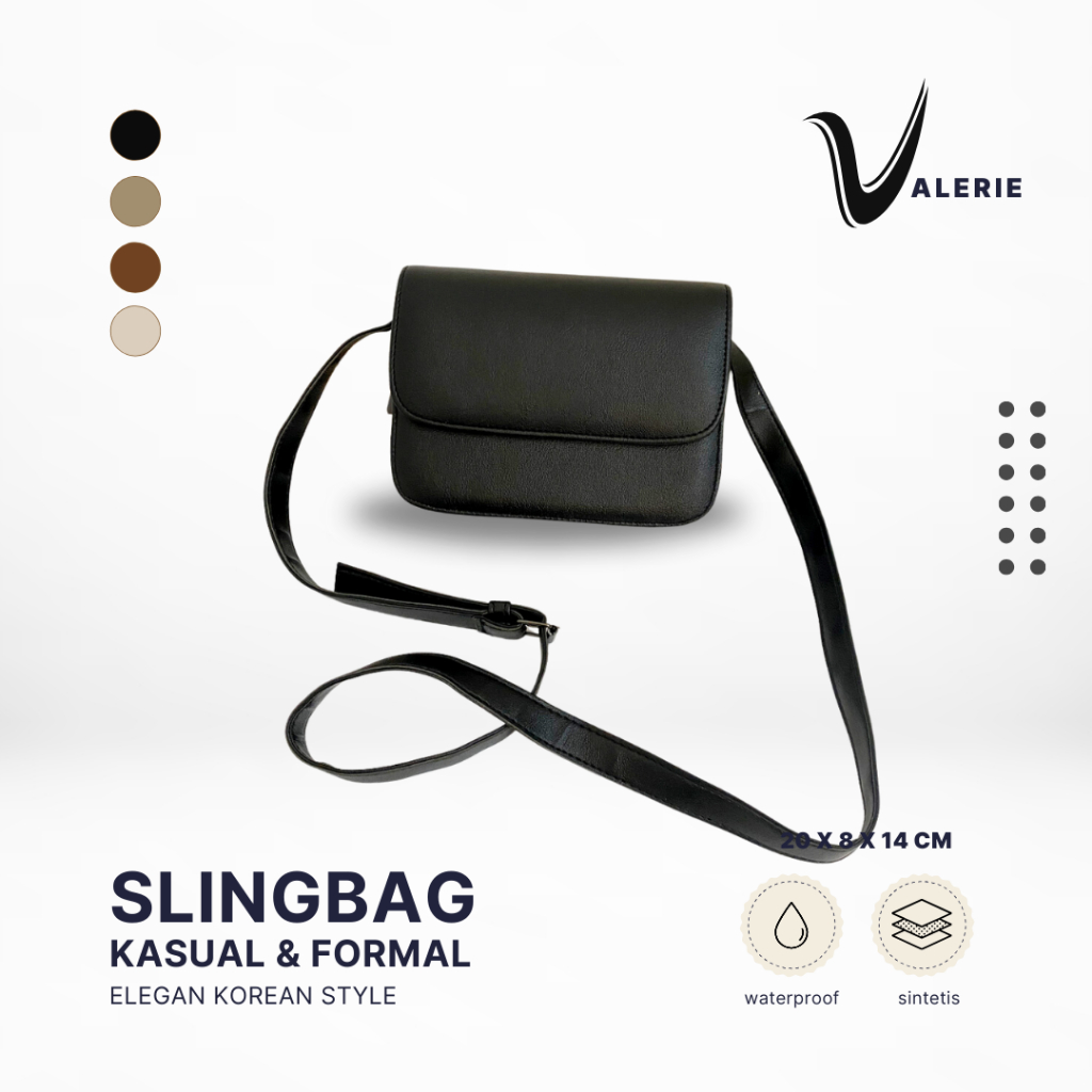 Tas Wanita Terbaru 2024 Valerie Mini Korean Style Tas Gendong Import - Tas Selempang Wanita