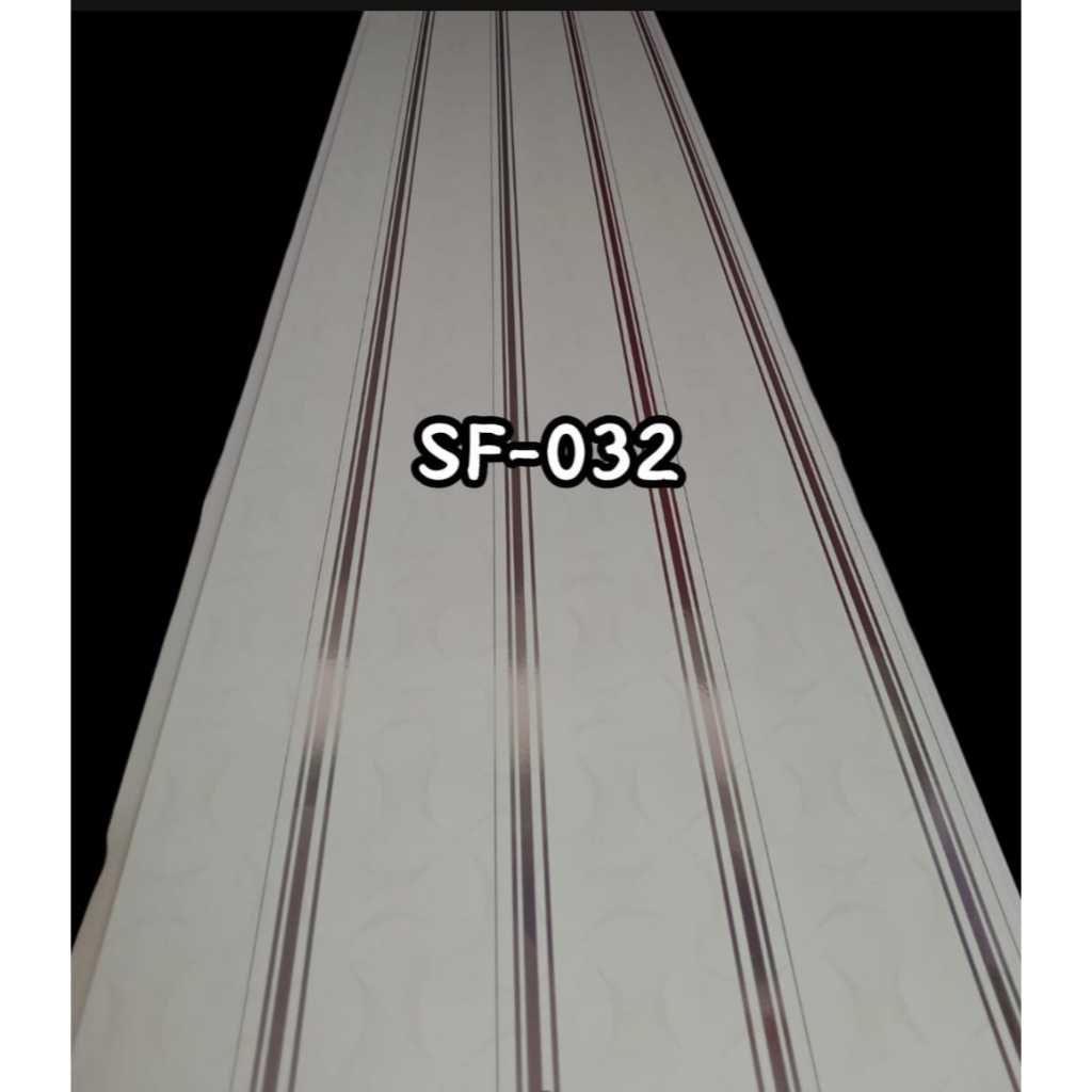 Plafon PVC KB 2071 Motif Salur Silver