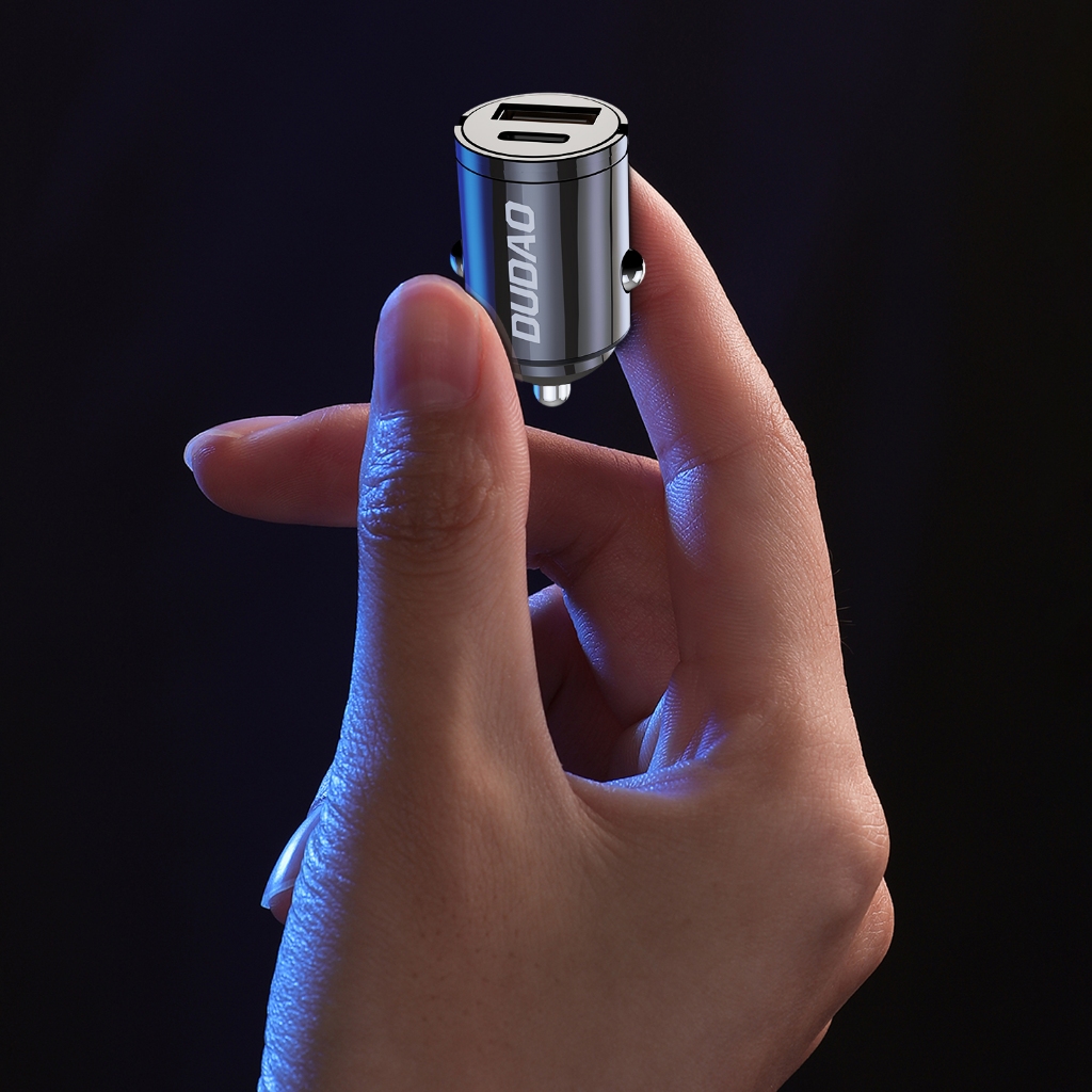 DUDAO Mini Car Charger R3MAX 48 Watt Fast Charging Dual Port