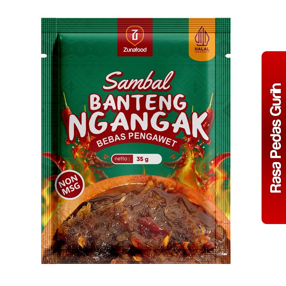

SAMBAL DIET - Zunafood Sambal Banteng Ngangak (Bebas Pengawet, Bebas MSG)
