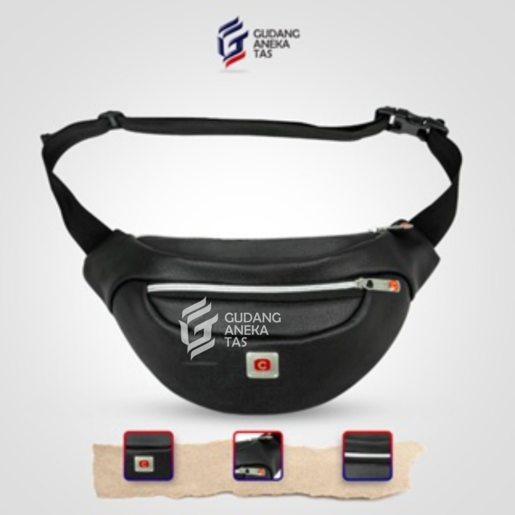 Tas Slempang Polo Crown Original Import Selempang Kulit Tas Selempang Pria Anti Air WaistBag Terbaru