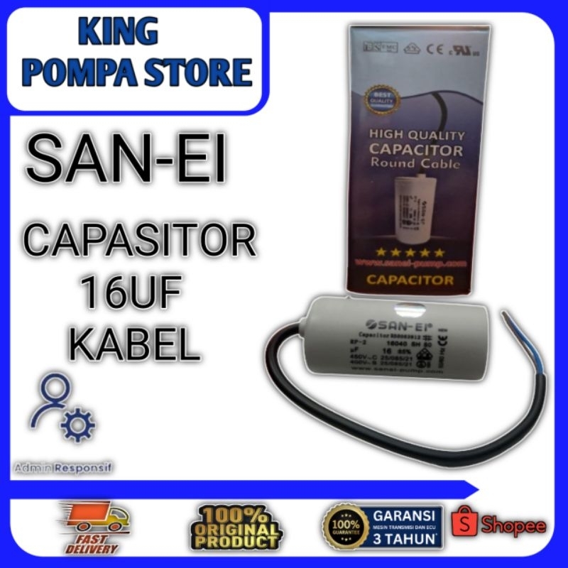 CAPASITOR 16UF CAPASITOR KHUSUS POMPA AIR JET PUMP POMPA AIR SUMUR DALAM BISA UNTUK SEMUA JENIS DAN 