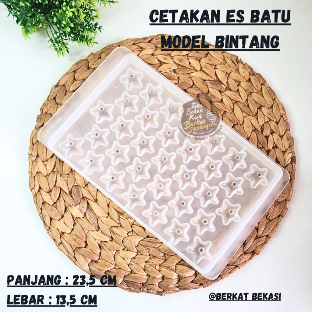 CETAKAN ES BATU MODEL BINTANG / CETAKAN JELLY / CETAKAN ES BATU / CETAKAN