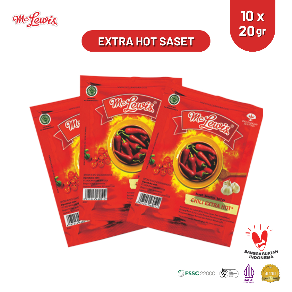 

Mc Lewis Chili Sauce Sachet - 10x20g