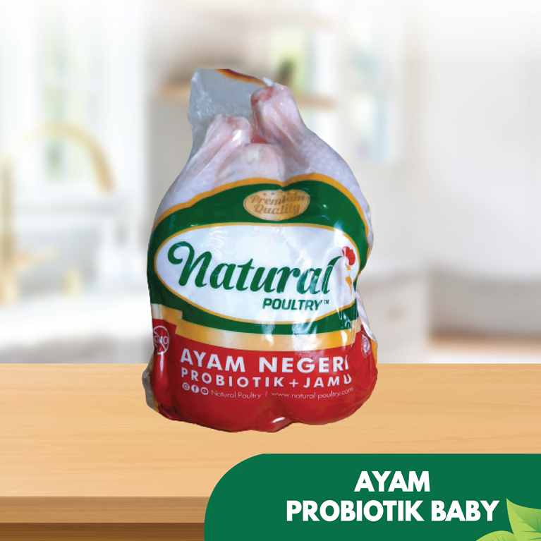 

Ayam Probiotik Baby 600gr-700gr - Natural Poultry