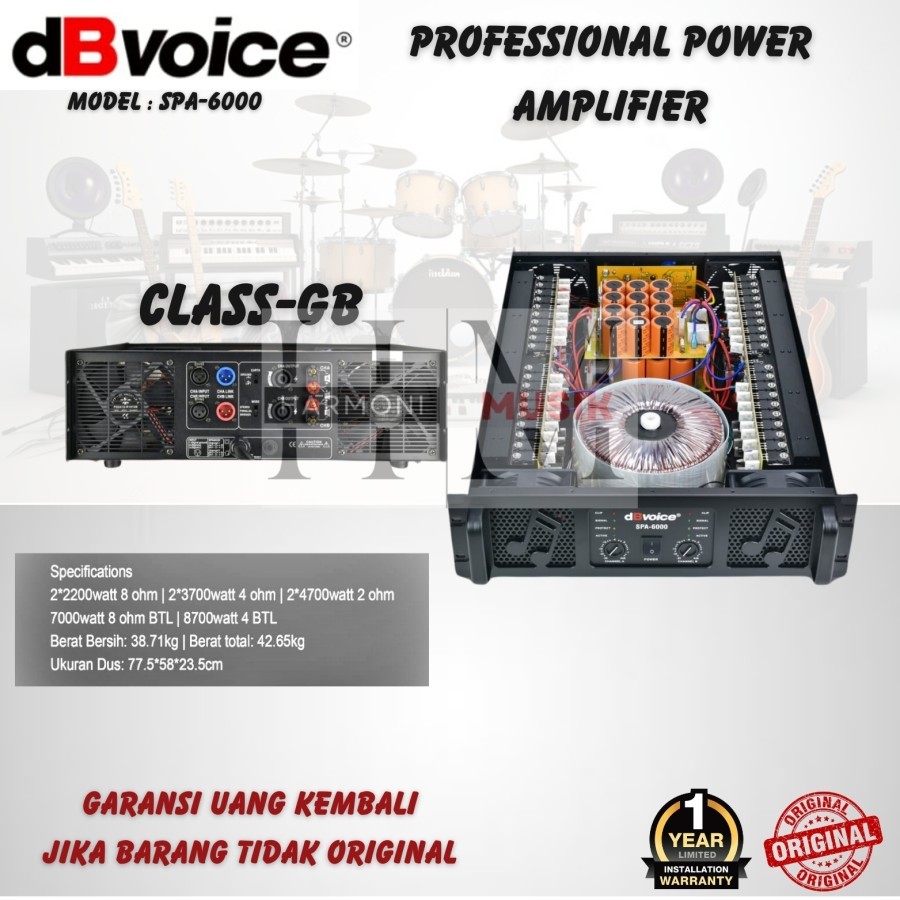 Power dB Voice SPA 6000 Original Amplifier dbvoice SPA6000 Class GB