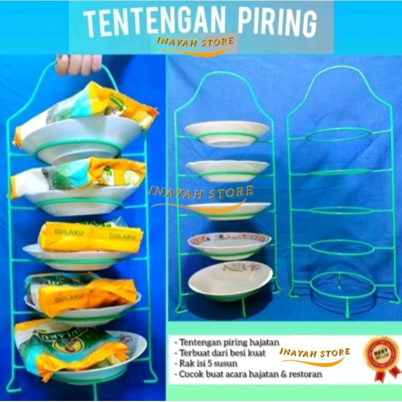 Tentengan piring hajatan 5 susun