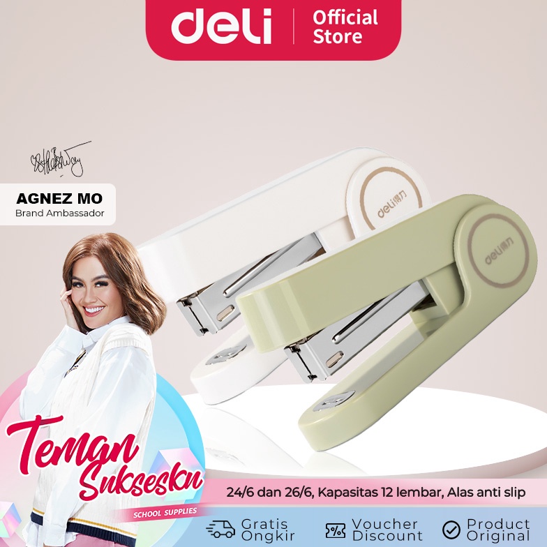 

KODE O53L Deli Stapler Staples Kapasitas 12 Lembar Bahan Tebal TA32