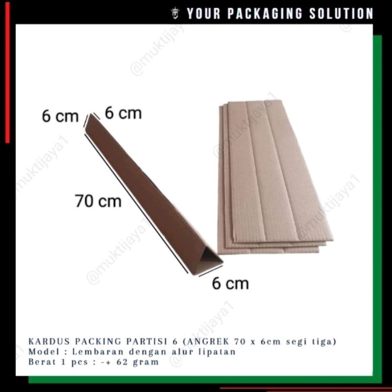 

PARTISI 6 (Angrek 70) • 70x6cm segi tiga • Kardus/ Karton Lembaran / Kardus Packing