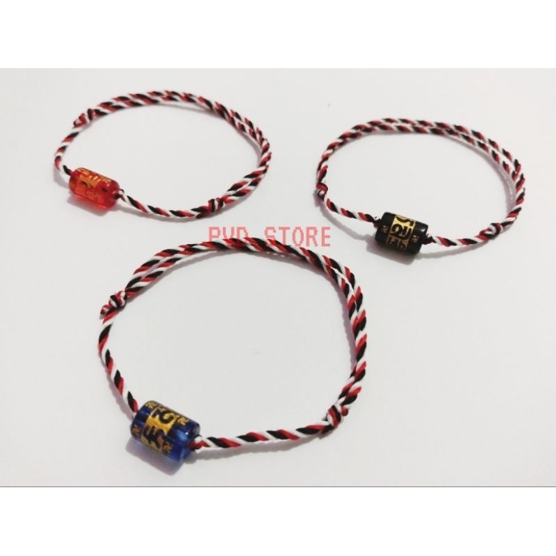 Gelang Tridatu Tabung Mantra Omkara Om Mani Padme Hum  Khas Bali / Bracelet Keberuntungan Simpel Cut