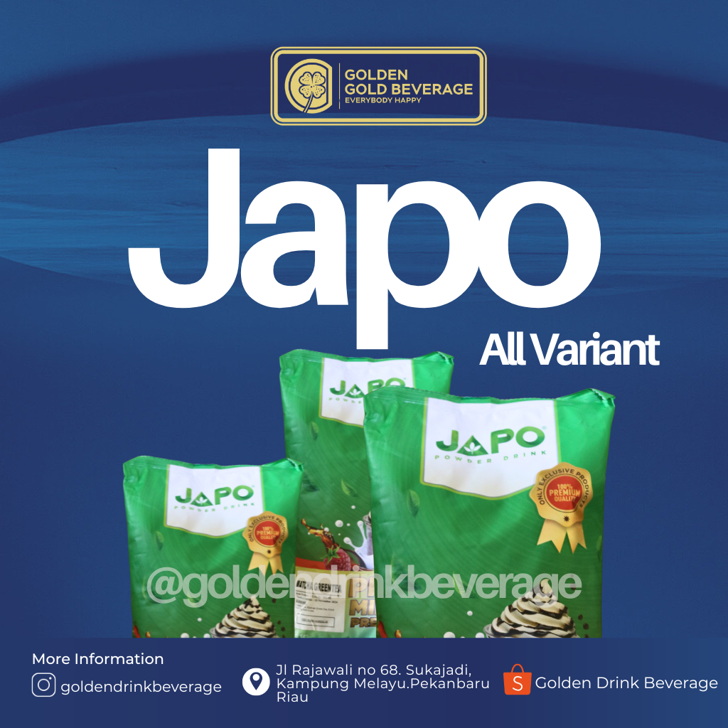 

Japo Powder Vanilla Original Bubuk Premium Perasa Cafe