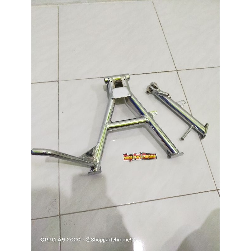 Standar/Jagang tengah+samping tiger Revo/Tiger 2000 ori sudah crom