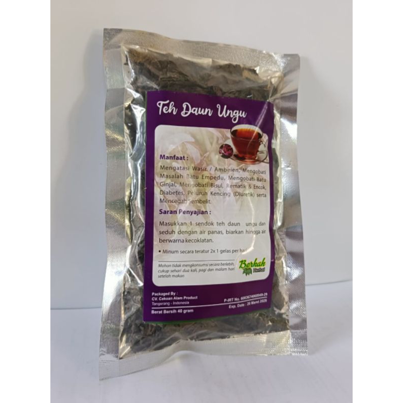 

teh daun ungu Aur/tubruk isi 40gram